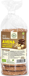 Galletas de Avena, Chocolate & Macadamia Bio - 200g