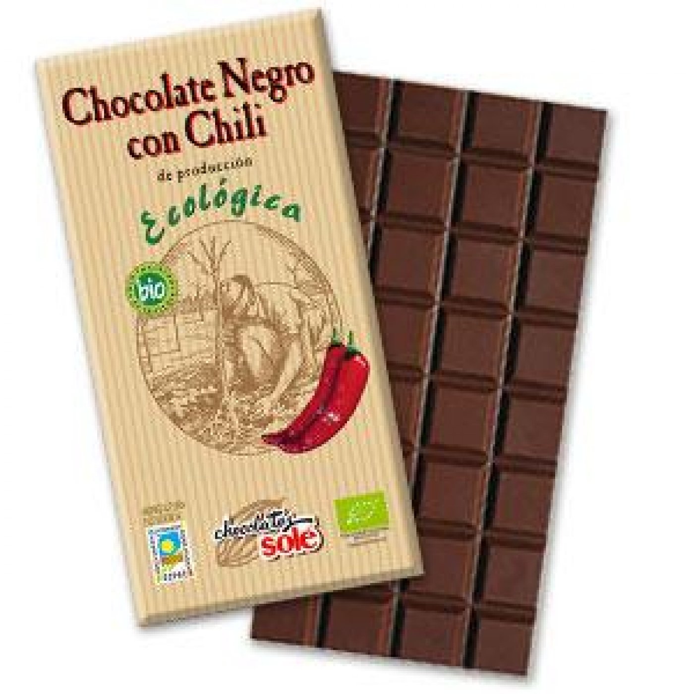 Chocolate Negro con Chili Bio - 100g