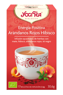 Yogi tea energía positiva Arándano rojo & hibisco bio 17 bolsitas