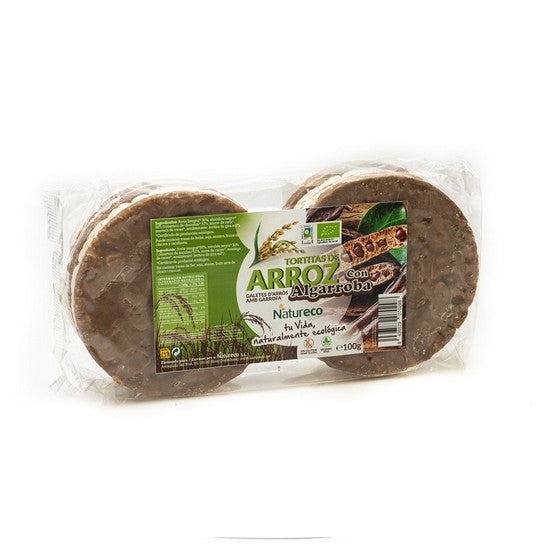 Tortitas de Arroz con Algarroba Bio - 100g