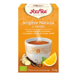 Yogi tea jengibre & naranja & vainilla bio 17 bolsitas