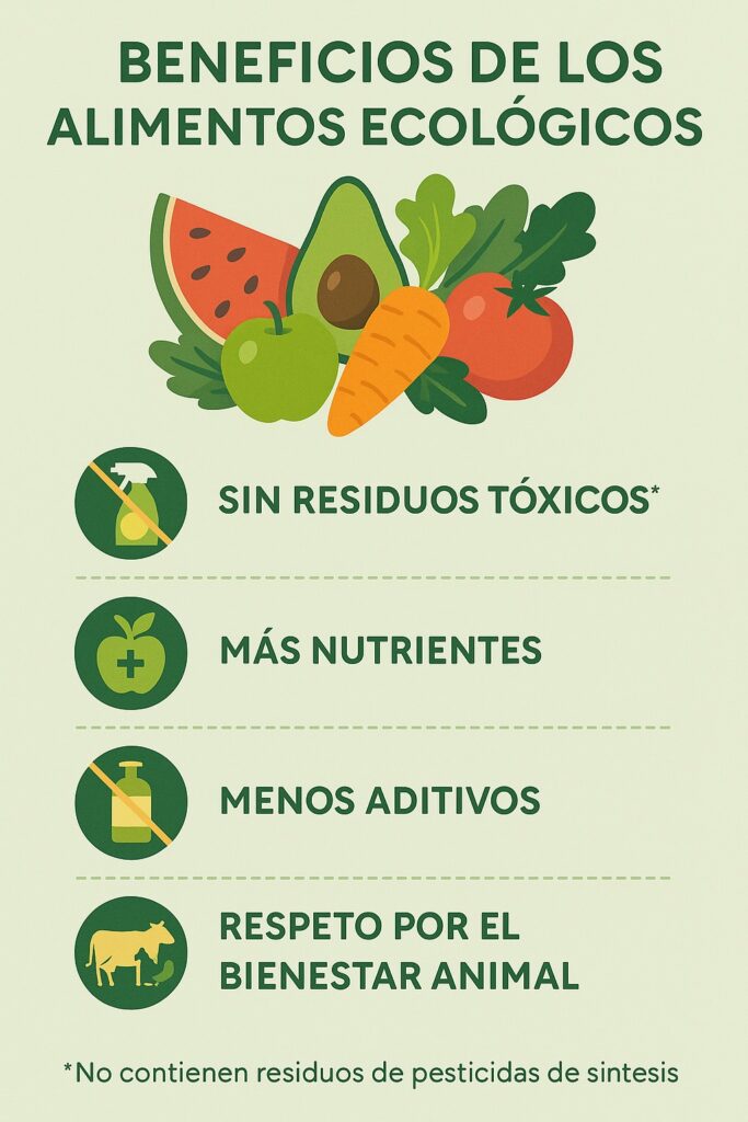 La importancia de los alimentos ecológicos para la salud